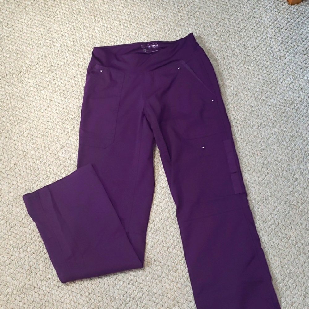 PURPLE label YOGA, healing hands scrub pants